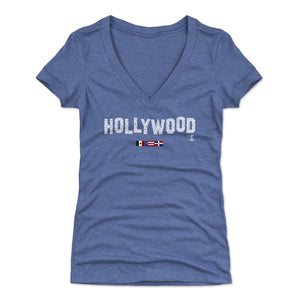 Los Angeles D Women's V-Neck T-Shirt | 500 LEVEL